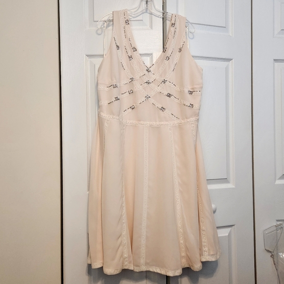 ModCloth Geode Rosewater Compelling Chemistry A-Line Dress 3X 24/26 EUC - Picture 5 of 15